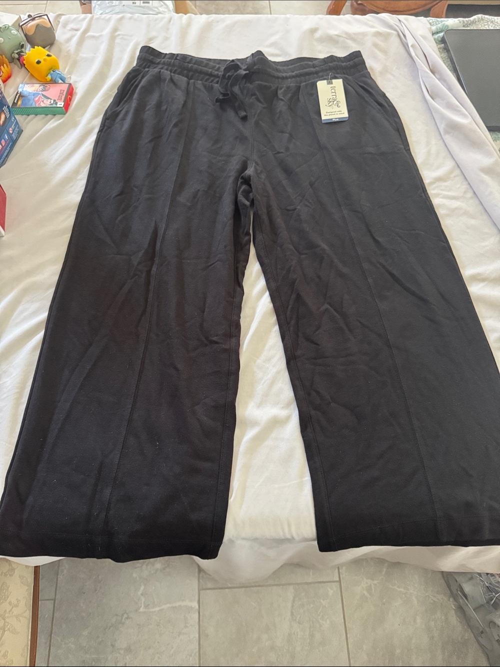 Terra & Sky Black Lounge Sweatpants with Tag